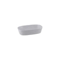 Ryner Melamine PEBBLE RECT DISH-1/4 SIZE, 65mm DEEP   STONE WHITE (x3)