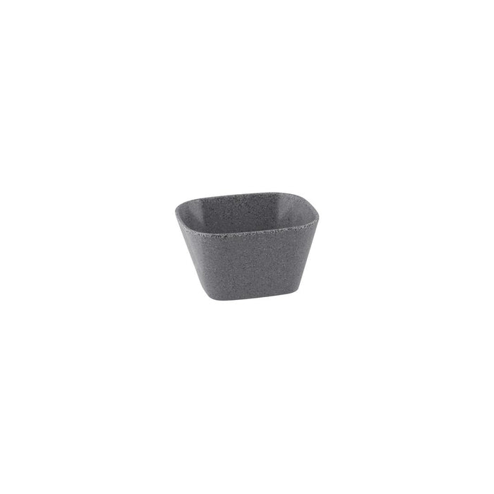 Ryner Melamine PEBBLE RECT DISH-1/6 SIZE, 100mm DEEP   STONE GREY (x6)