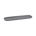 Ryner Melamine PEBBLE RECT DISH-2/4 SIZE, 20mm DEEP   STONE GREY (x6)