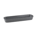 Ryner Melamine PEBBLE RECT DISH-2/4 SIZE, 65mm DEEP  STONE GREY (x3)