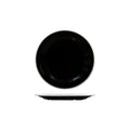 Ryner Melamine EVOKE ROUND PLATE-220mm Ø BLACK W/WHITE LINE (x12)