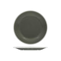 Ryner Melamine EVOKE ROUND PLATE-270mm Ø GREY W/WHITE LINE (x12)