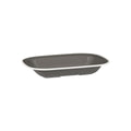 Ryner Melamine EVOKE RECT DISH-270x200x42mm GREY W/WHITE LINE (x12)