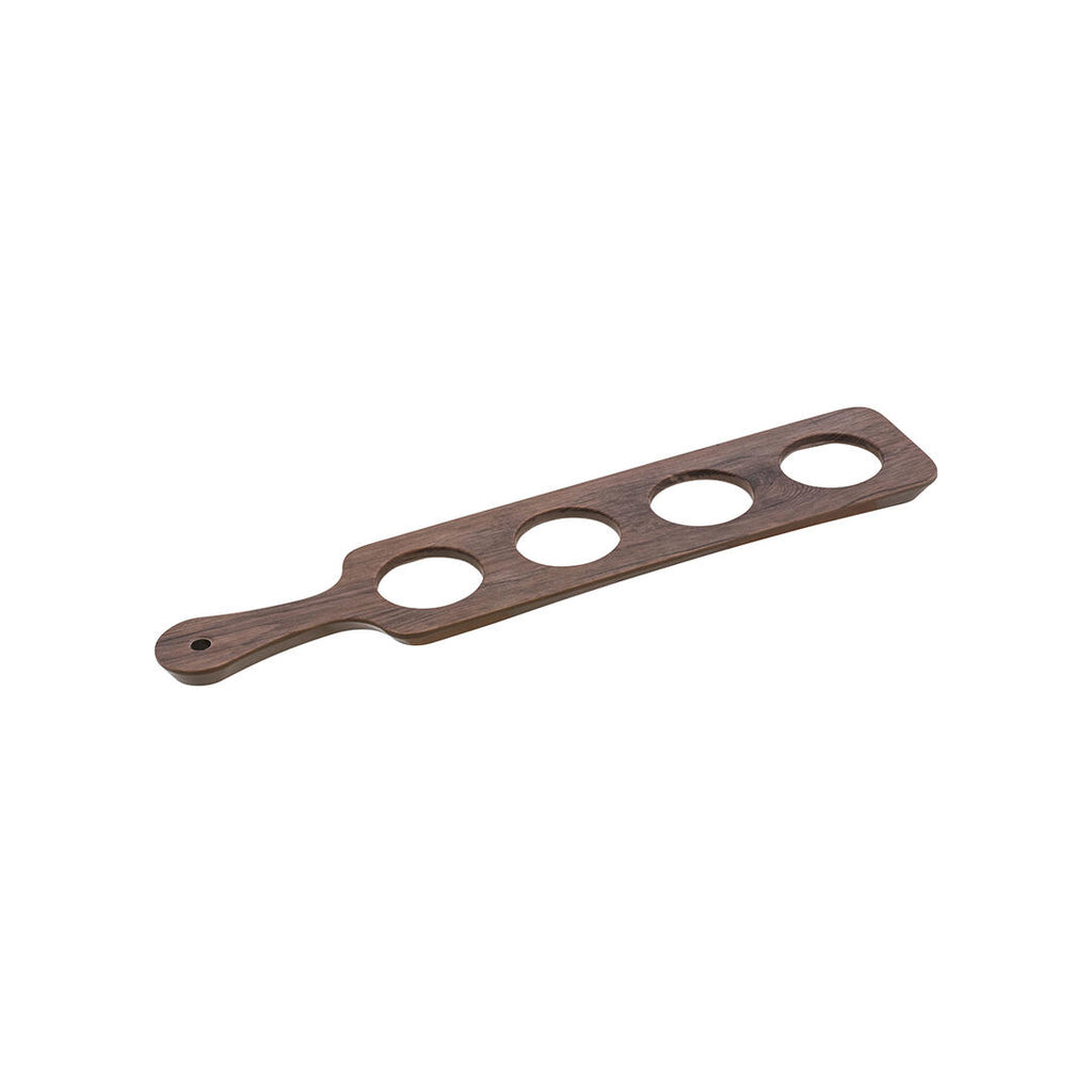 Ryner Melamine WOOD DECO RECT BEER PADDLE WITH 4 HOLES | 430x92mm DARK BROWN (Each)
