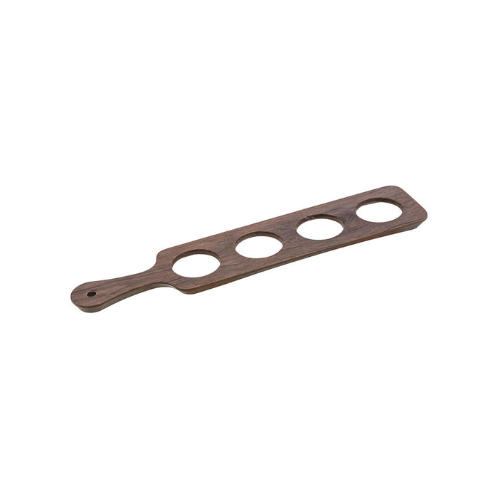 Ryner Melamine WOOD DECO RECT BEER PADDLE WITH 4 HOLES | 430x92mm DARK BROWN (Each)