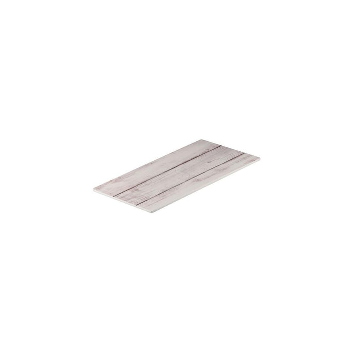 Ryner Melamine  RECT FLAT PLATTER-325x175mm WHITEWASH (Each)
