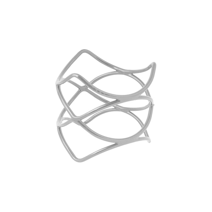 Ryner Display  SPIRAL RISER-200mm Ø | 200mm H SILVER (Each)