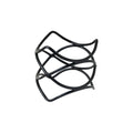 Ryner Display  SPIRAL RISER-200mm Ø | 200mm H BLACK (Each)