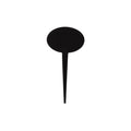 Ryner Display  OVAL TAG BLACK (6pcs/BAG) BLACK (x6)