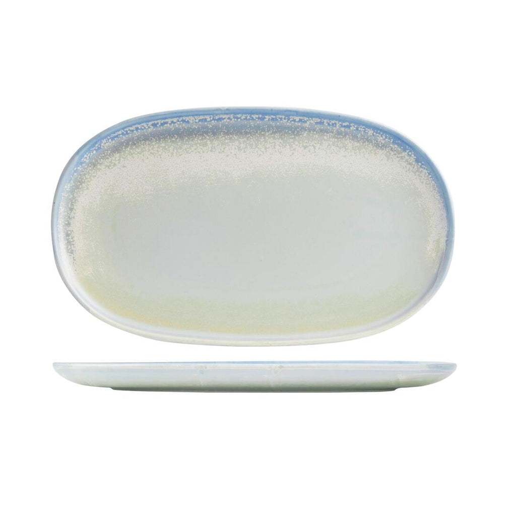 Moda Porcelain CLOUD OVAL COUPE PLATE-355x215mm   (x6)