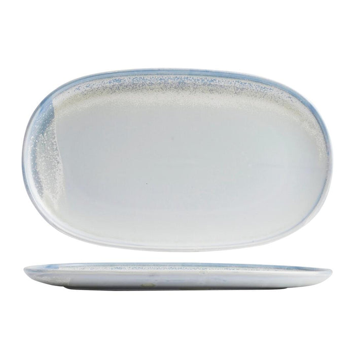 Moda Porcelain CLOUD OVAL COUPE PLATE-405x240mm   (x3)