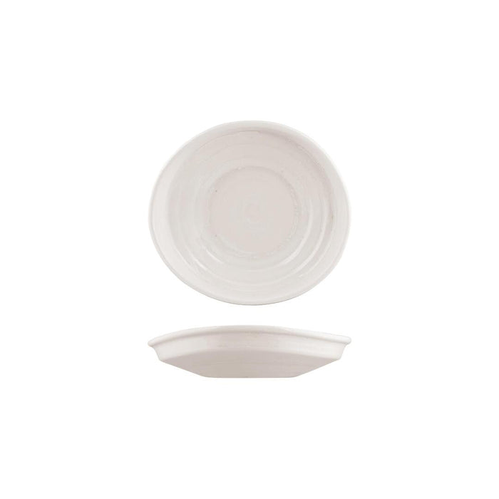 Moda Porcelain SNOW ORGANIC BOWL/PLATE - 205x195mm   (x6)