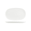 Moda Porcelain SNOW OVAL COUPE PLATE-355x215mm   (x6)