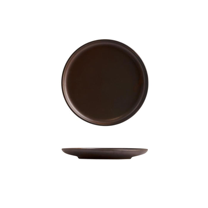 Moda Porcelain RUST ROUND PLATE - 200mm Ø   (x6)