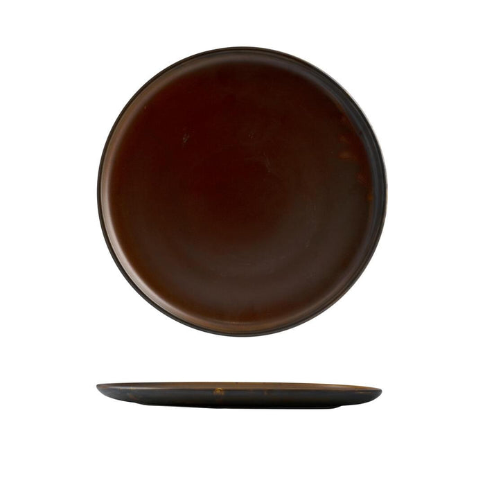 Moda Porcelain RUST ROUND PLATE - 290mm Ø   (x6)