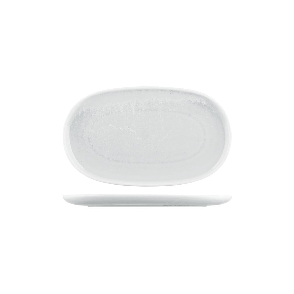 Moda Porcelain WILLOW OVAL COUPE PLATE-305x180mm   (x6)