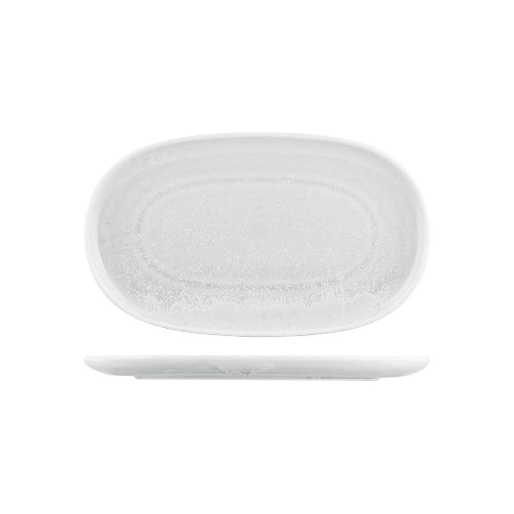 Moda Porcelain WILLOW OVAL COUPE PLATE-355x215mm   (x6)