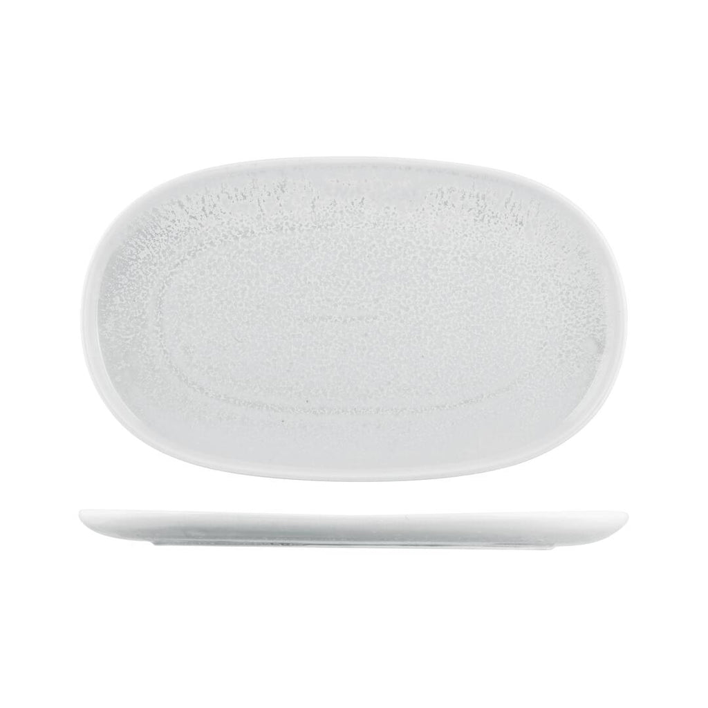 Moda Porcelain WILLOW OVAL COUPE PLATE-405x240mm   (x3)