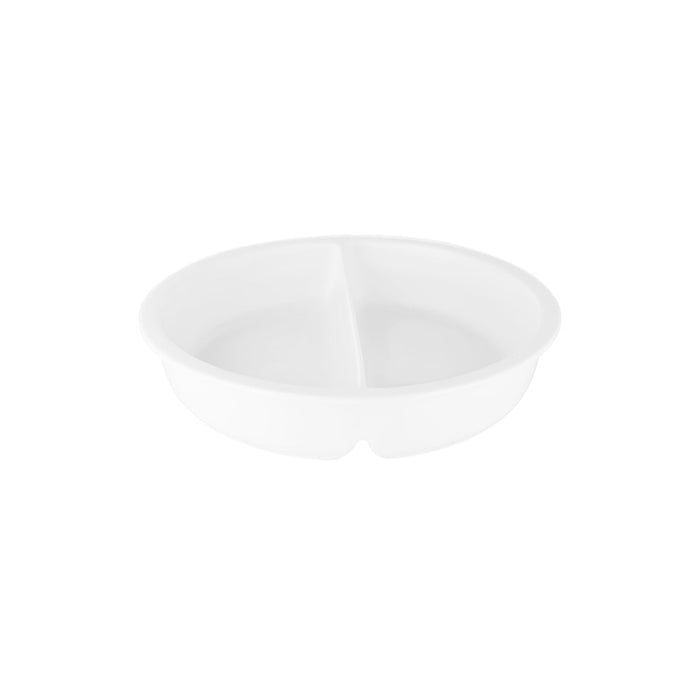 Chef Inox ROUND PORCELAIN INSERT DIVIDED 337x65mm,3.7lt EA