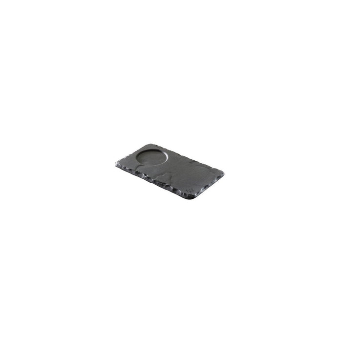 Revol  BASALT TRAY WITH WELL 140x80mm (x6)