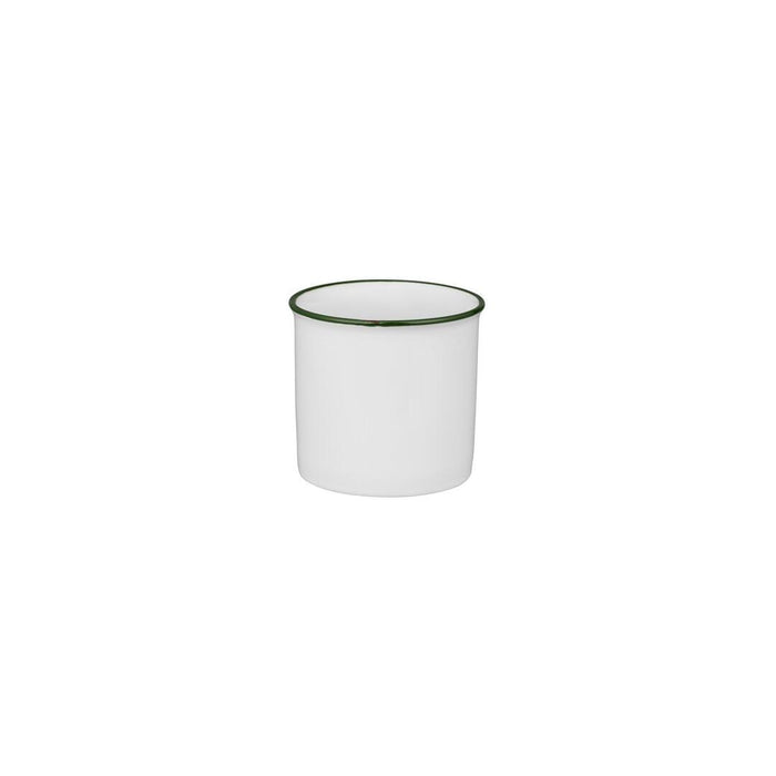 Luzerne TINTIN SERVING CUP 450ml WHITE W/GREEN LINE (x12)