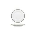 Luzerne TINTIN ROUND PLATE 170mm Ø WHITE W/GREEN LINE (x6)