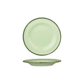 Luzerne TINTIN ROUND PLATE 210mm Ø GREEN W/GREEN LINE (x6)