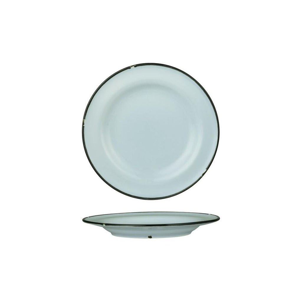 Luzerne TINTIN ROUND PLATE 210mm Ø BLUE W/BLACK LINE (x6)