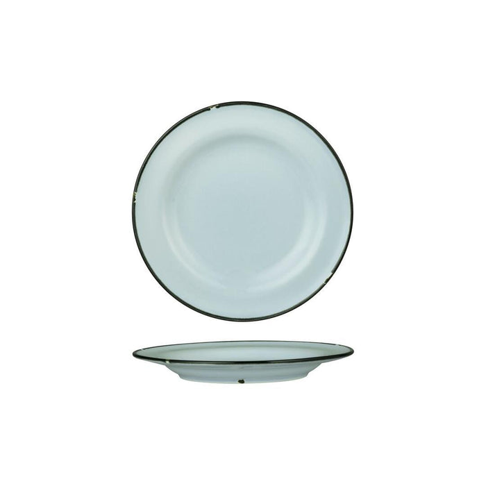 Luzerne TINTIN ROUND PLATE 210mm Ø BLUE W/BLACK LINE (x6)