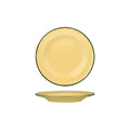 Luzerne TINTIN ROUND PLATE 210mm Ø SAND W/GREEN LINE (x6)
