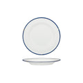 Luzerne TINTIN ROUND PLATE 210mm Ø WHITE W/NAVY LINE (x6)