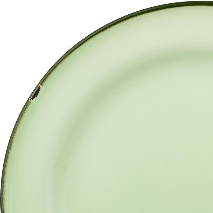 Luzerne TINTIN ROUND PLATE 270mm Ø GREEN W/GREEN LINE (x4)