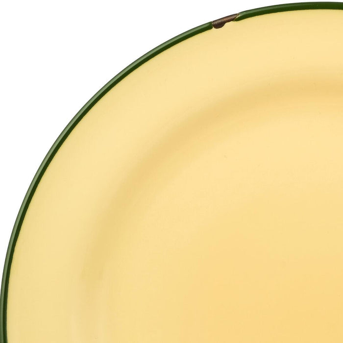 Luzerne TINTIN ROUND PLATE 270mm Ø SAND W/GREEN LINE (x4)
