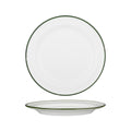 Luzerne TINTIN ROUND PLATE 270mm Ø WHITE W/GREEN LINE (x4)