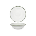 Luzerne TINTIN ROUND BOWL 190mm Ø | 380ml WHITE W/GREEN LINE (x3)