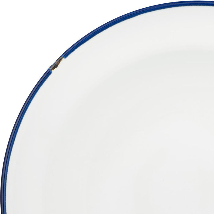 Luzerne TINTIN DEEP BOWL PLATE 240mm Ø | 830ml WHITE W/NAVY LINE (x3)