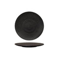 Luzerne LAVA ROUND PLATE-FLAT, 210mm Ø MATT BLACK (x6)