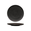 Luzerne LAVA ROUND PLATE-FLAT, 230mm Ø MATT BLACK (x6)