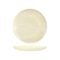Luzerne LINEN ROUND PLATE-FLAT, 260mm Ø REACTIVE WHITE (x4)