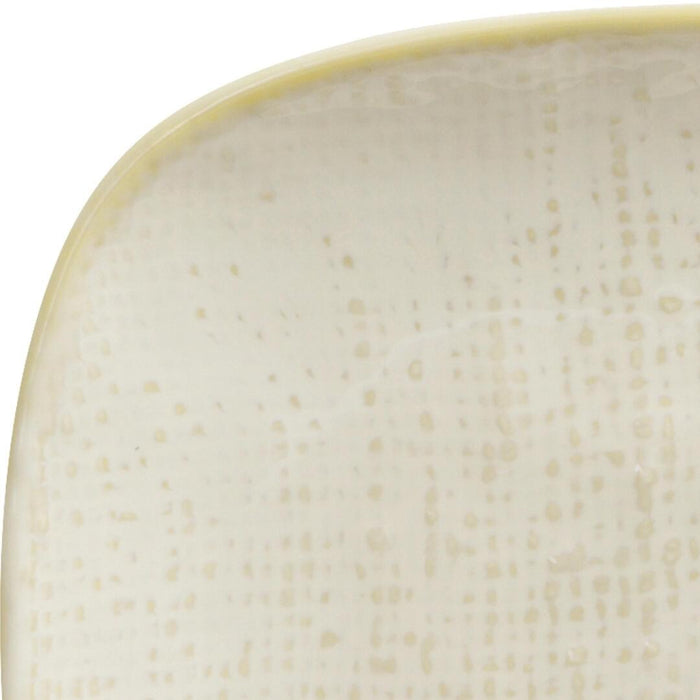 Luzerne LINEN RECTANGULAR SHARE PLATE-265x165mm REACTIVE WHITE (x4)