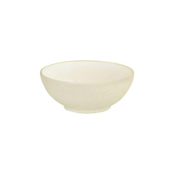 Luzerne LINEN ROUND BOWL-160mm Ø | 750ml REACTIVE WHITE (x6)