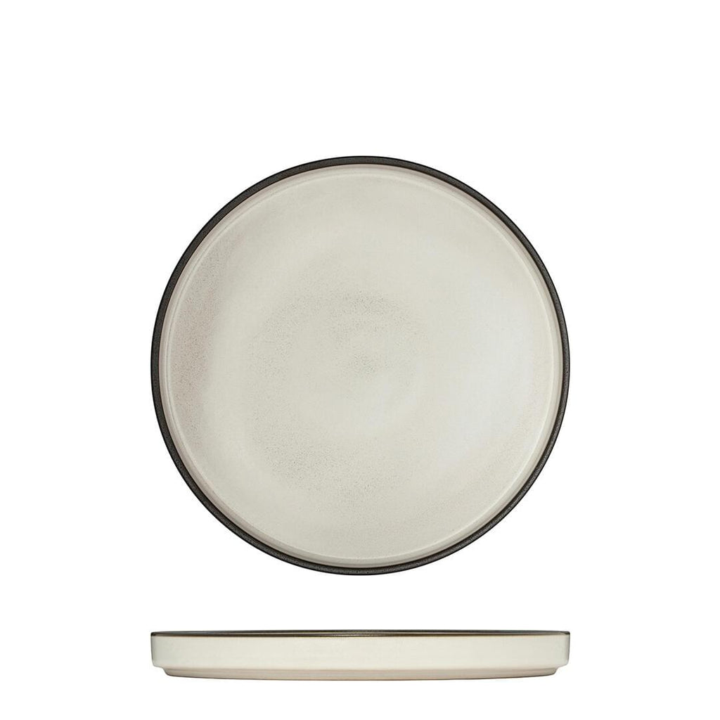 Luzerne MOD ROUND STACKABLE PLATE - 200mm Ø DUSTED WHITE (x6)