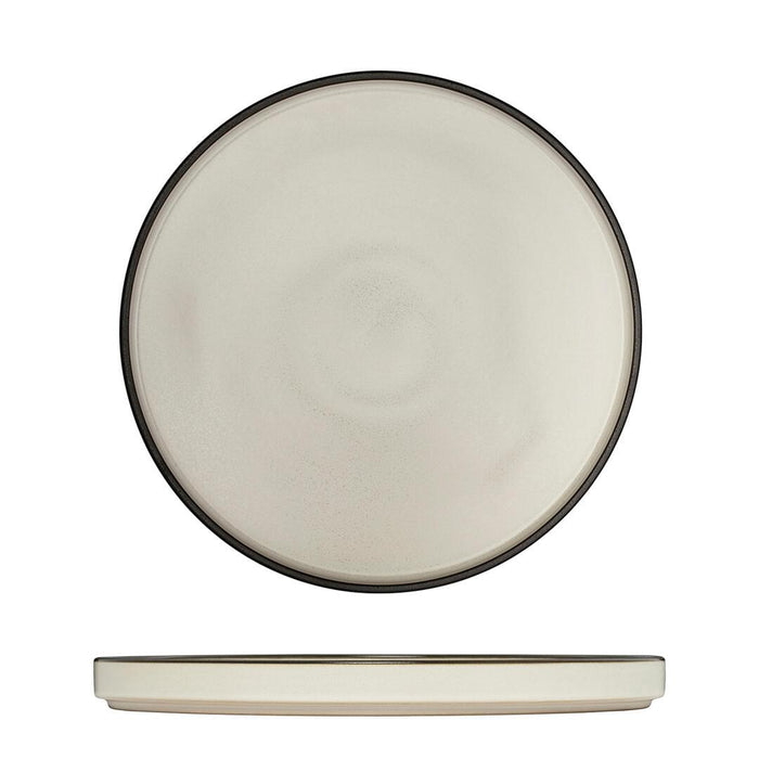 Luzerne MOD ROUND STACKABLE PLATE - 235mm Ø DUSTED WHITE (x4)