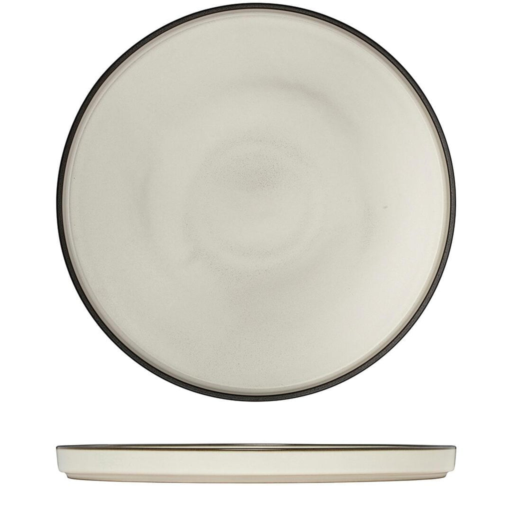 Luzerne MOD ROUND STACKABLE PLATE - 270mm Ø DUSTED WHITE (x3)