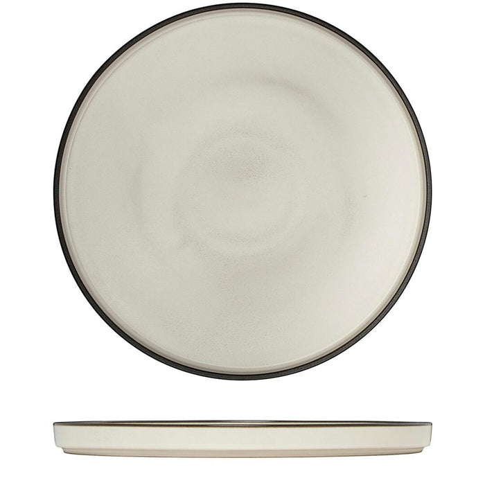 Luzerne MOD ROUND STACKABLE PLATE - 270mm Ø DUSTED WHITE (x3)