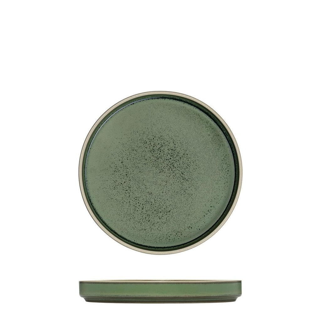 Luzerne MOD ROUND STACKABLE PLATE - 160mm Ø SMOKEY BASIL (x6)