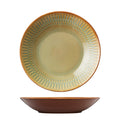 Luzerne COTTAGE ROUND DEEP BOWL/PLATE - 230mm Ø CINNAMON (x4)