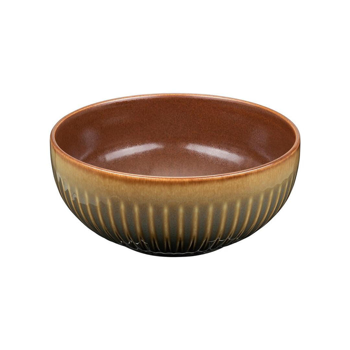 Luzerne COTTAGE ROUND BOWL - 190mm Ø |85mm H | 1295ml  CINNAMON (x3)