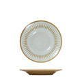 Luzerne COTTAGE ROUND RIM PLATE - 170mm Ø ALMOND (x6)