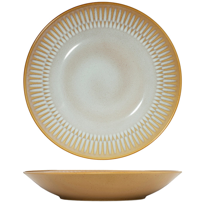 Luzerne COTTAGE ROUND DEEP BOWL/PLATE - 280mm Ø ALMOND (x3)